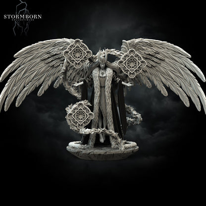 Juno, Queen of the Angels| Large Model | 32mm or 75mm scale | Resin 3D Printed Miniature | RPG | DND | Stormborn Collectibles