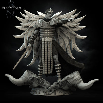 Jarek, Angelic General | Sanctified Paladin | 32mm or 75mm scale | Resin 3D Printed Miniature | RPG | DND | Stormborn Collectibles