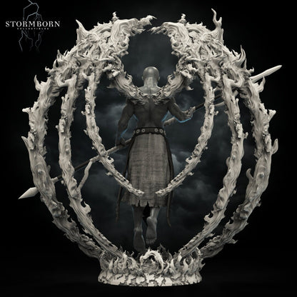 Oros, Angel of Destruction | Large Model | 32mm or 75mm scale | Resin 3D Printed Miniature | RPG | DND | Stormborn Collectibles