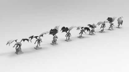 Flying Skirmishers | Many Poses | Resin 3D Printed | EmanG | Table Top Gaming