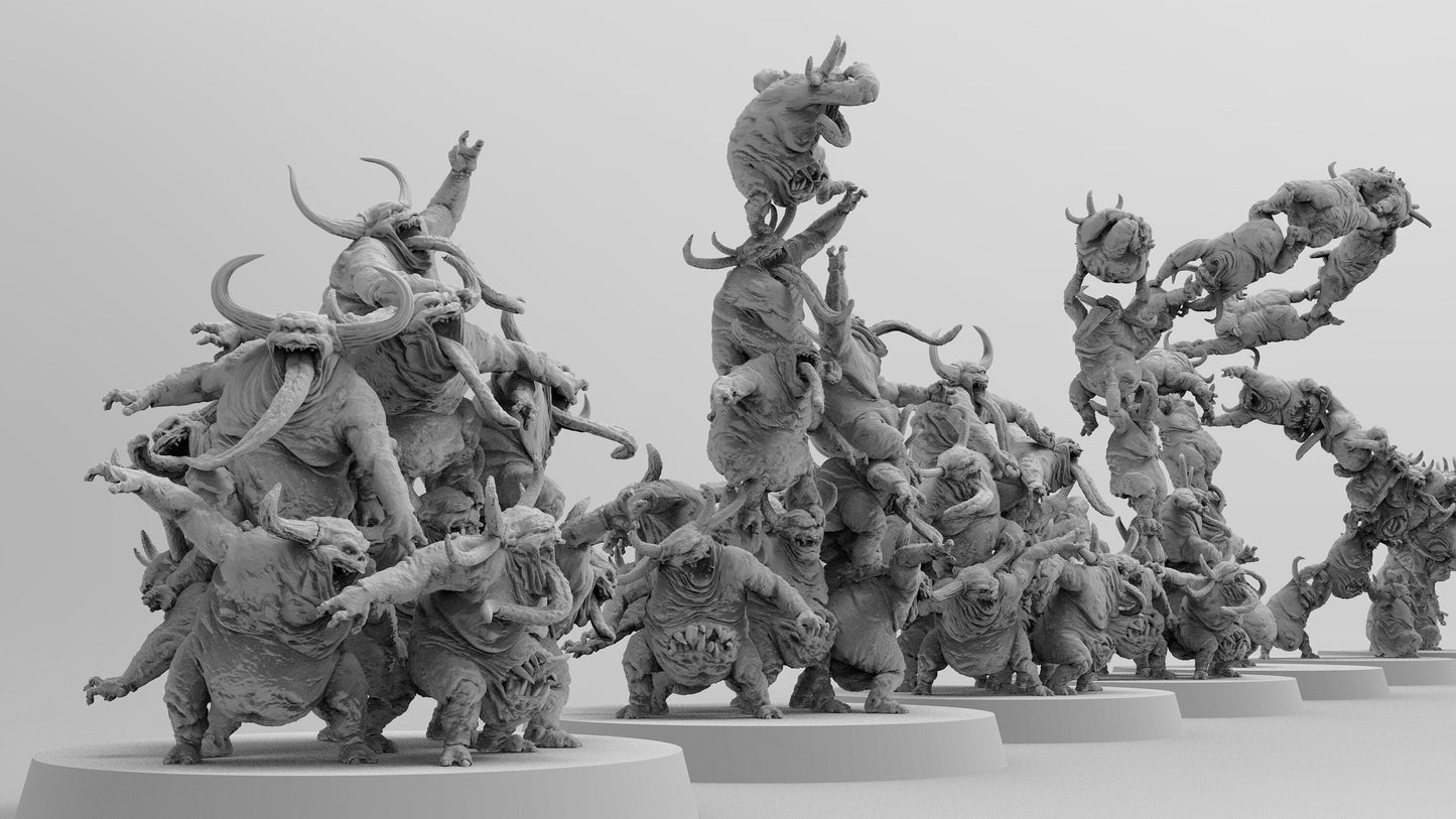 Plagueling Swarms | Many Poses | Legion of Disease | Resin 3D Printed | EmanG | Table Top Gaming