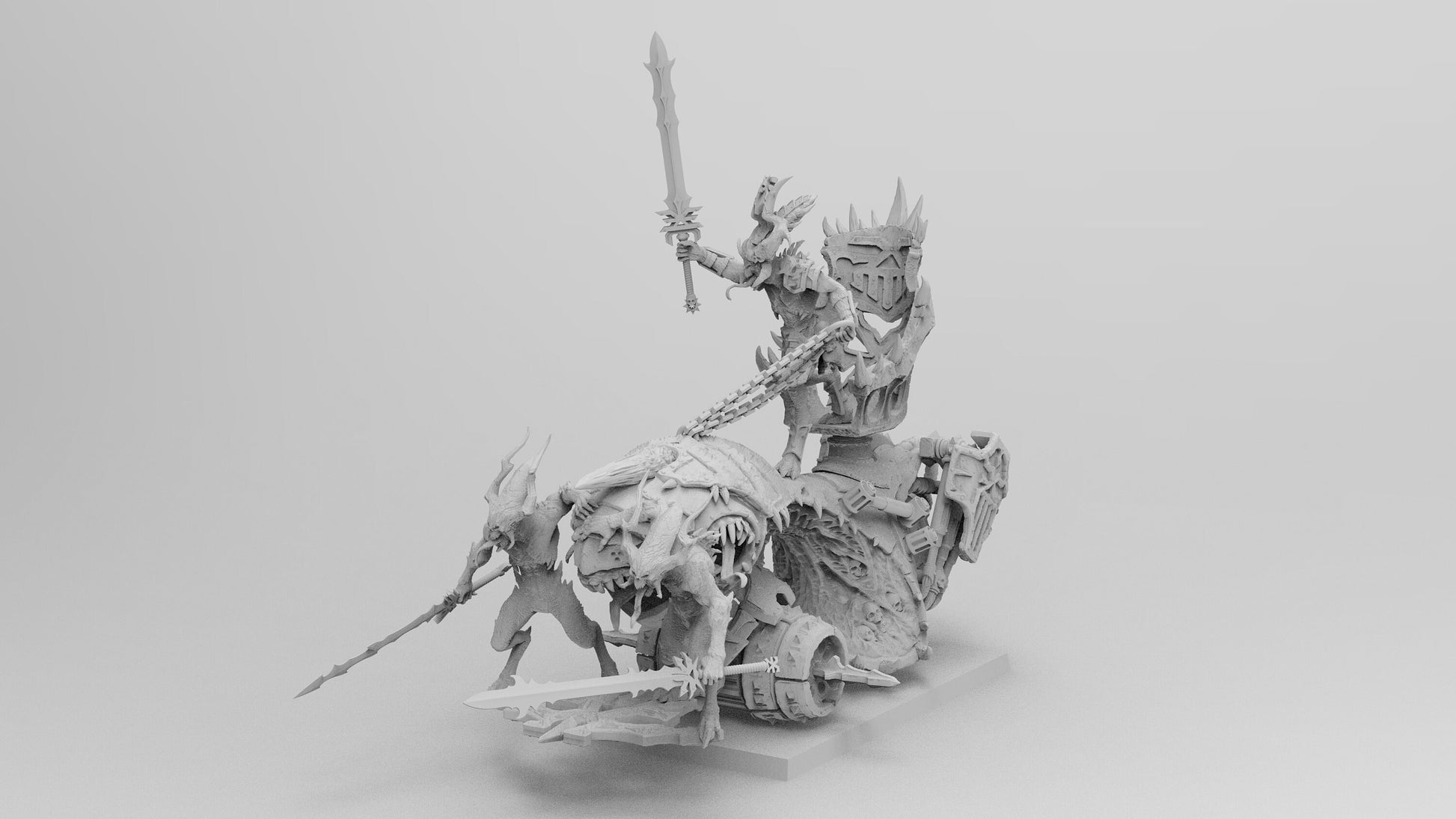 Harold of Rage (Chariot) | Legion of Blood | Resin 3D Printed | EmanG | Table Top Gaming