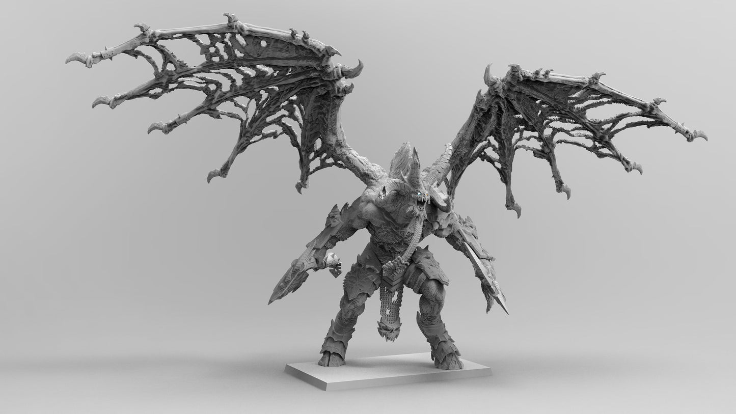 Fire Demon | Legion of Blood | Resin 3D Printed | EmanG | Table Top Gaming