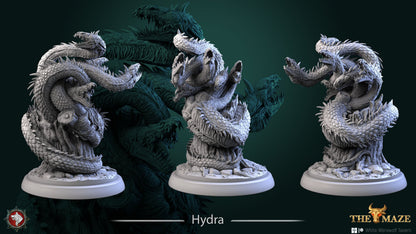 Hydra Monster | The Maze | Resin 3D Printed Miniature | White Werewolf Tavern