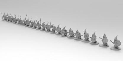 Night Shift Gobboz - Spears and Shields | Greenskins | Resin 3D Printed Miniatures | EmanG | Table Top Gaming | RPG | D&D | Pathfinder