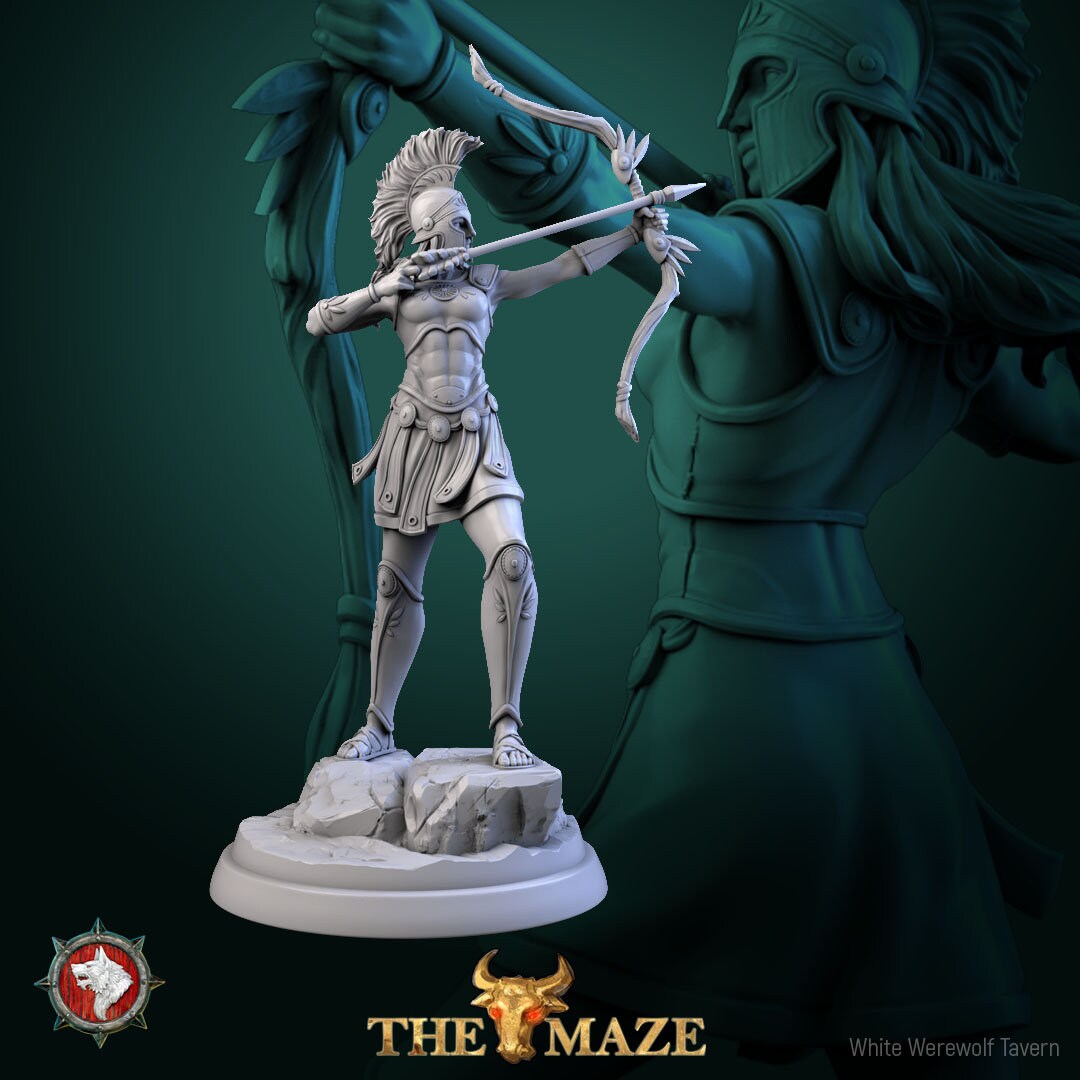 Amazons | The Maze | Resin 3D Printed Miniature | White Werewolf Tavern | RPG | D&D | DnD