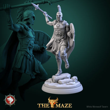Hoplites | The Maze | Resin 3D Printed Miniature | White Werewolf Tavern | RPG | D&D | DnD