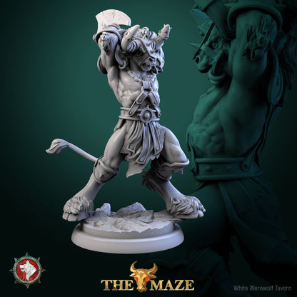 Beastman Chargers | The Maze | Resin 3D Printed Miniature | White Werewolf Tavern | RPG | D&D | DnD