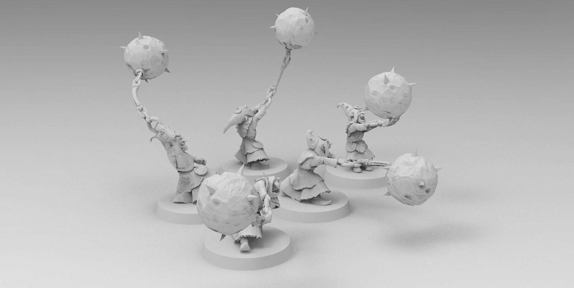 Night Shift Gobboz - Wrecking Ball | Greenskins | Resin 3D Printed Miniatures | EmanG | Table Top Gaming | RPG | D&D | Pathfinder