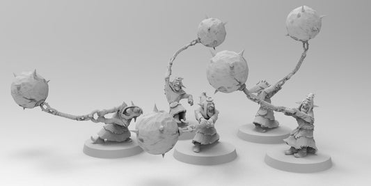 Night Shift Gobboz - Wrecking Ball | Greenskins | Resin 3D Printed Miniatures | EmanG | Table Top Gaming | RPG | D&D | Pathfinder