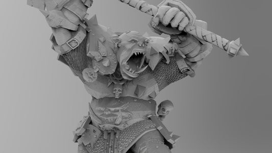 Orc Hero - Multiple Poses | Orcs| Resin 3D Printed Miniatures | EmanG | Table Top Gaming | RPG | D&D | Pathfinder