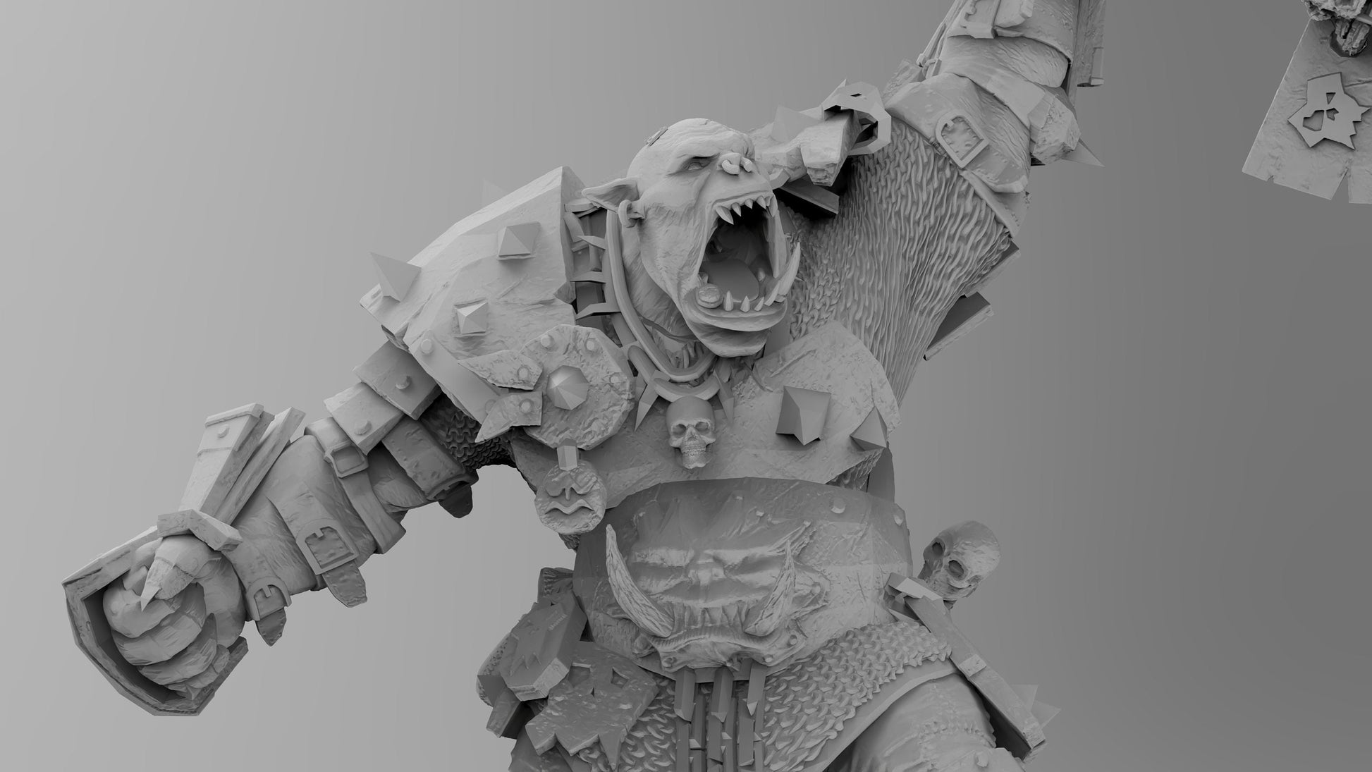 Orc Hero - Multiple Poses | Orcs| Resin 3D Printed Miniatures | EmanG | Table Top Gaming | RPG | D&D | Pathfinder