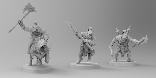 Barbarian Orc Hero - Multiple Poses | Orcs| Resin 3D Printed Miniatures | EmanG | Table Top Gaming | RPG | D&D | Pathfinder