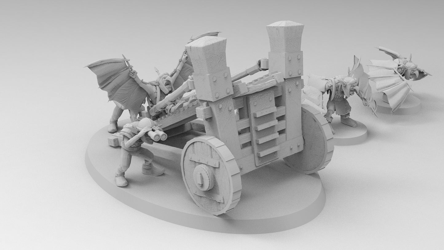 Goblin "Flying Machine" Artillery | Goblins | Resin 3D Printed Miniatures | EmanG | Table Top Gaming | RPG | D&D | Pathfinder