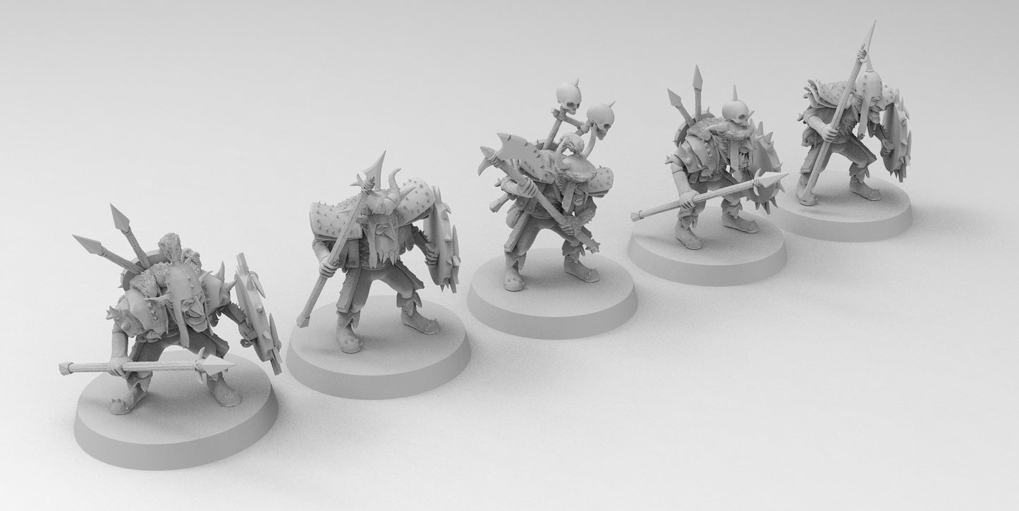 Boss Gobboz | Greenskins | Resin 3D Printed Miniatures | EmanG | Table Top Gaming | RPG | D&D | Pathfinder