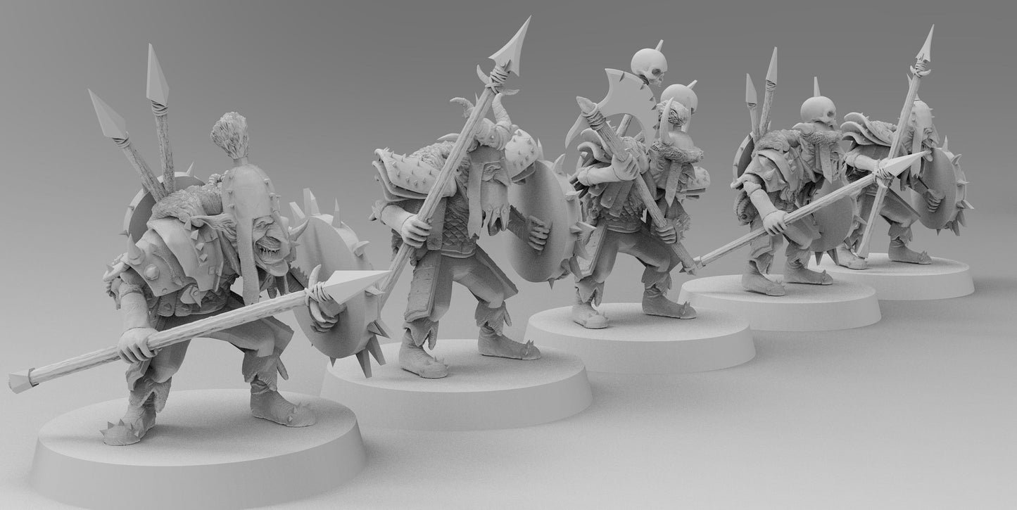 Boss Gobboz | Greenskins | Resin 3D Printed Miniatures | EmanG | Table Top Gaming | RPG | D&D | Pathfinder