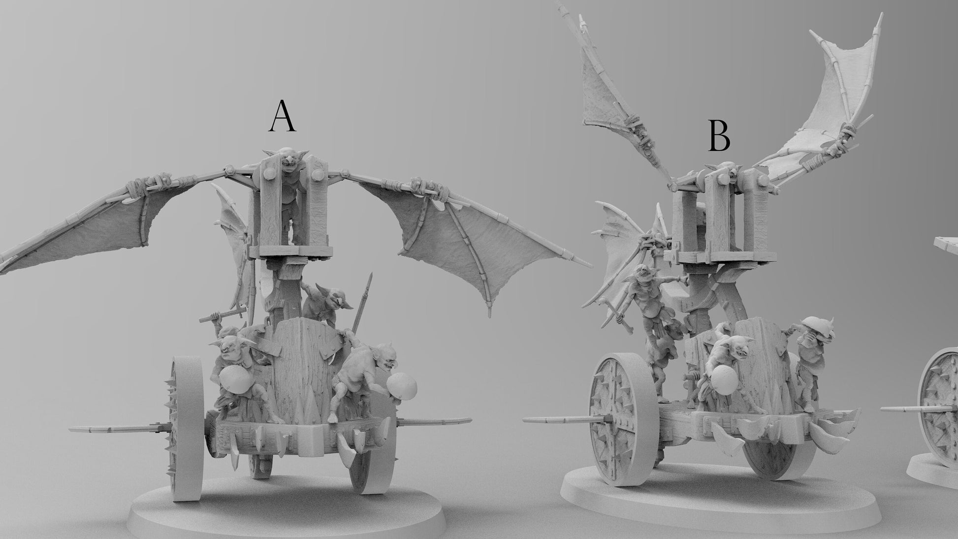 Sneezeler Battle Carts | 6 Variations | Goblins | Resin 3D Printed Miniatures | EmanG | Table Top Gaming | RPG | D&D | Pathfinder