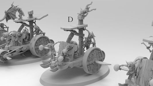 Sneezeler Battle Carts | 6 Variations | Goblins | Resin 3D Printed Miniatures | EmanG | Table Top Gaming | RPG | D&D | Pathfinder