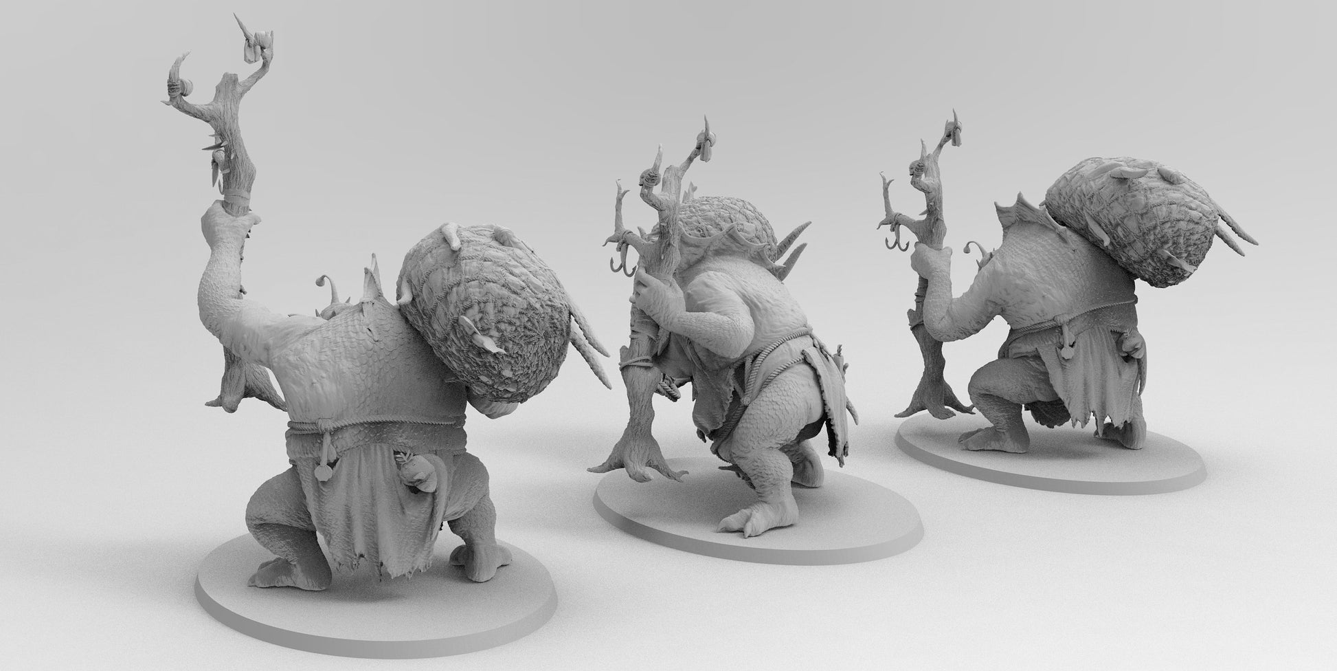 Female Aquatic Trolls | Gitz and Gobboz | Resin 3D Printed Miniatures | EmanG | Table Top Gaming | RPG | D&D | Pathfinder