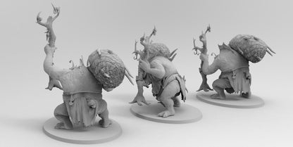 Female Aquatic Trolls | Gitz and Gobboz | Resin 3D Printed Miniatures | EmanG | Table Top Gaming | RPG | D&D | Pathfinder