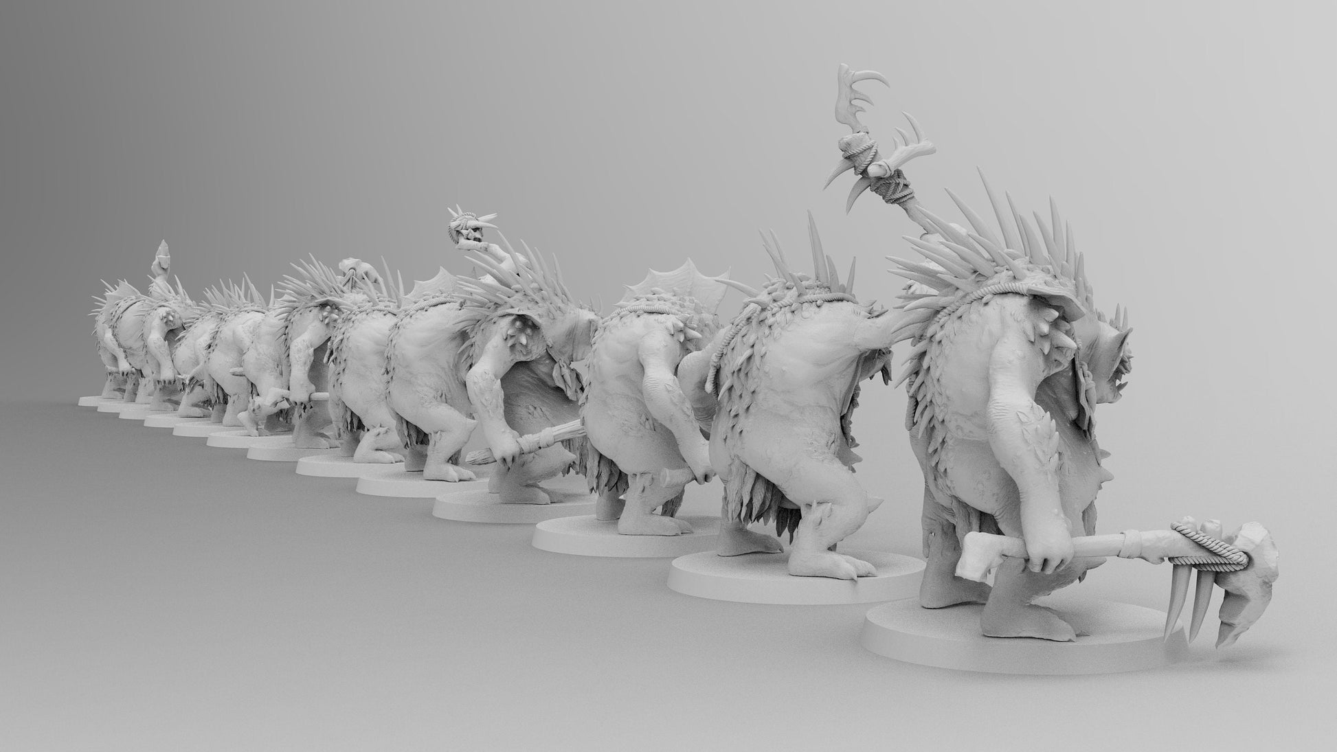 Aquatic Trolls | Many Poses | Gitz and Gobboz | Resin 3D Printed Miniatures | EmanG | Table Top Gaming | RPG | D&D | Pathfinder