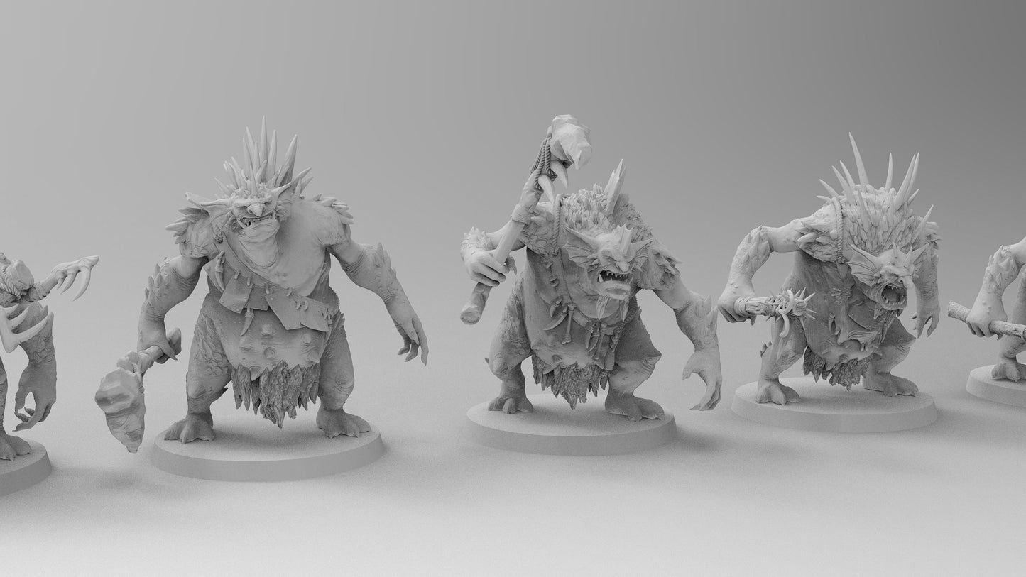 Aquatic Trolls | Many Poses | Gitz and Gobboz | Resin 3D Printed Miniatures | EmanG | Table Top Gaming | RPG | D&D | Pathfinder