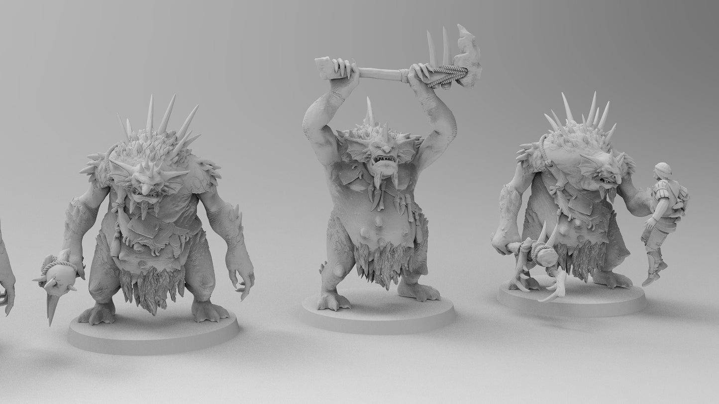 Aquatic Trolls | Many Poses | Gitz and Gobboz | Resin 3D Printed Miniatures | EmanG | Table Top Gaming | RPG | D&D | Pathfinder