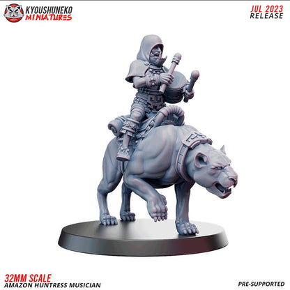 Amazon Mounted Huntress Command Group | Amazons | Resin 3D Printed Miniatures | Kyoushuneko | Table Top Gaming | RPG | D&D | Pathfinder