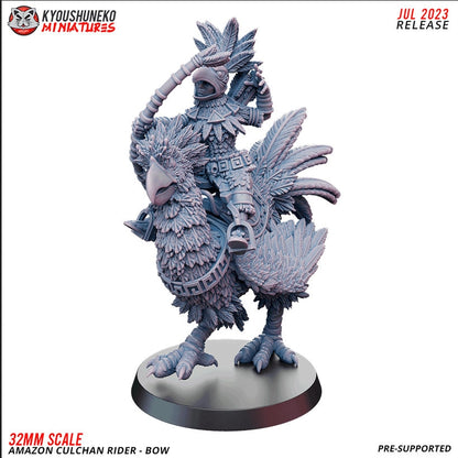 Amazon Culchan Riders with Bows | Amazons | Resin 3D Printed Miniatures | Kyoushuneko | Table Top Gaming | RPG | D&D
