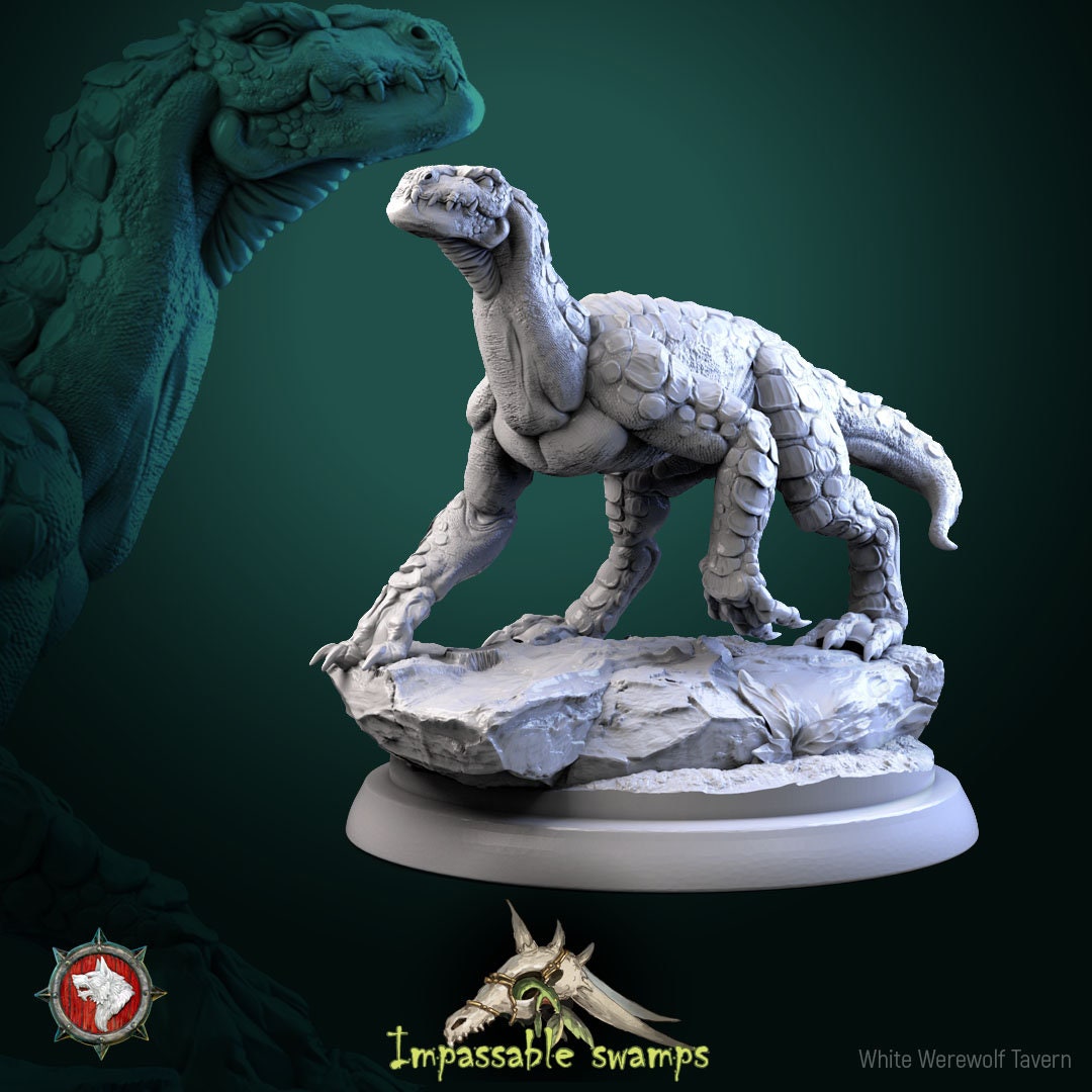 Lizards | Impassable Swamps | Resin 3D Printed Miniature | White Werewolf Tavern | RPG | D&D | DnD