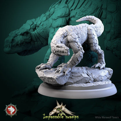 Lizards | Impassable Swamps | Resin 3D Printed Miniature | White Werewolf Tavern | RPG | D&D | DnD