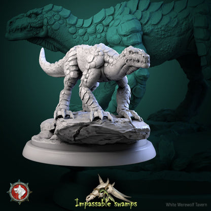 Lizards | Impassable Swamps | Resin 3D Printed Miniature | White Werewolf Tavern | RPG | D&D | DnD