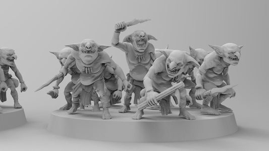 Sneezlers - Little Goblins | Gitz and Gobboz | Resin 3D Printed Miniatures | EmanG | Table Top Gaming | RPG | D&D | Pathfinder