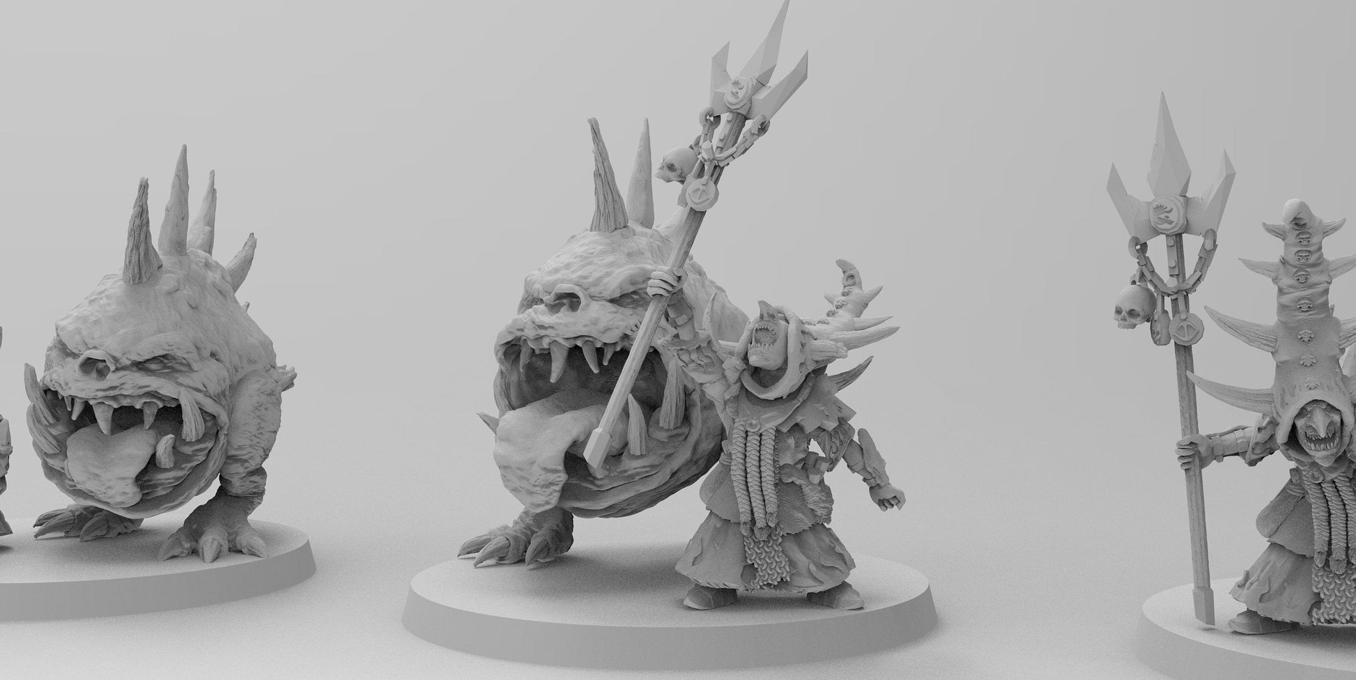 Night Shift Goblin Mage with Pet | Gitz and Gobboz | Resin 3D Printed Miniatures | EmanG | Table Top Gaming | RPG | D&D | Pathfinder