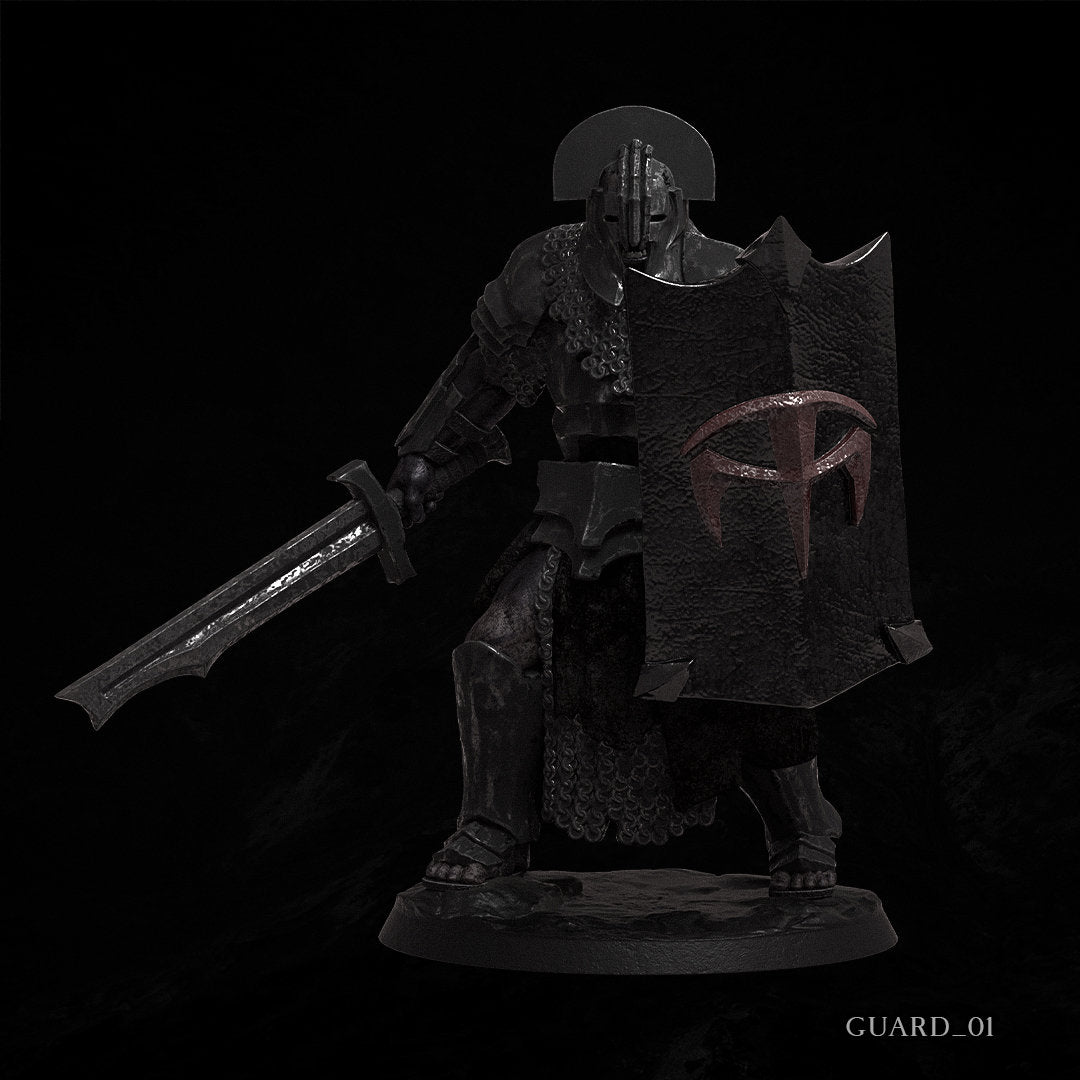 Black Guards | Resin 3D Printed Miniature | Dark Lord Miniatures | RPG | D&D | MESBG