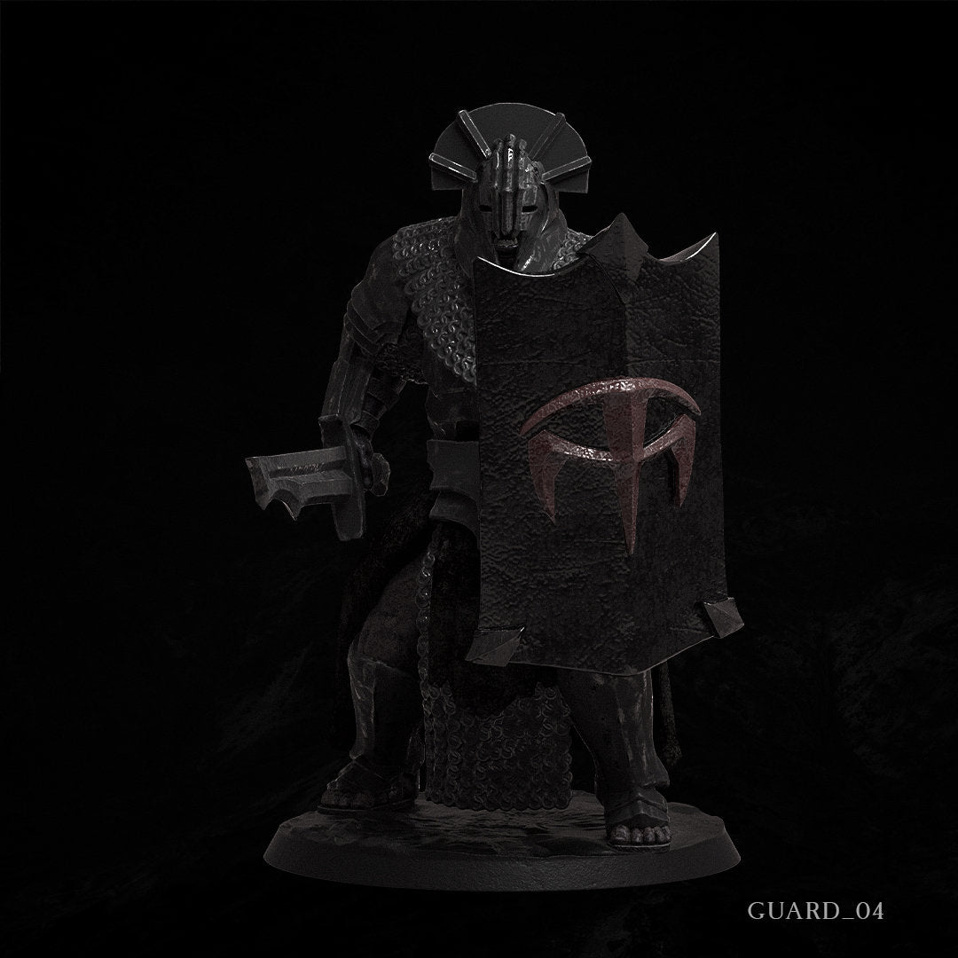 Black Guards | Resin 3D Printed Miniature | Dark Lord Miniatures | RPG | D&D | MESBG