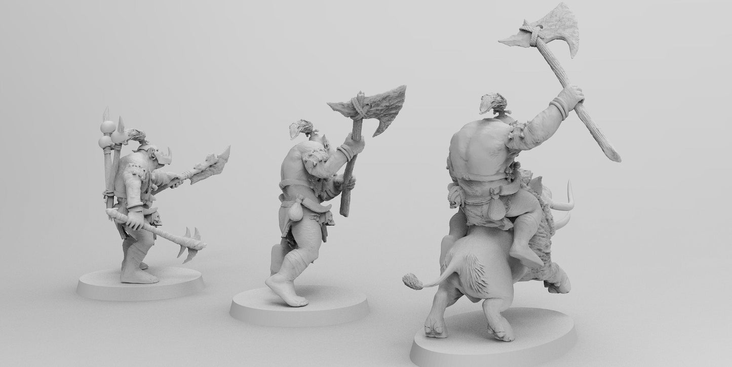 Barbarian Orc Hero - Multiple Poses | Orcs| Resin 3D Printed Miniatures | EmanG | Table Top Gaming | RPG | D&D | Pathfinder