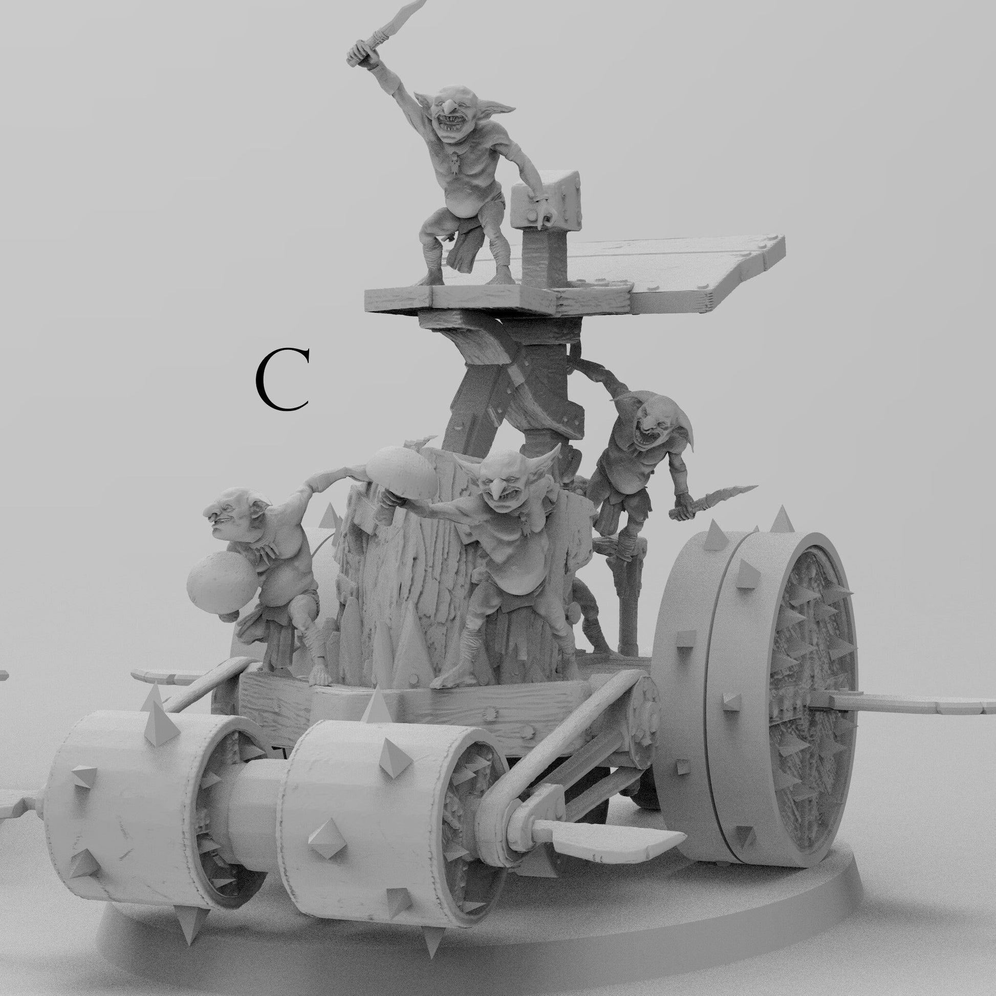 Sneezeler Battle Carts | 6 Variations | Goblins | Resin 3D Printed Miniatures | EmanG | Table Top Gaming | RPG | D&D | Pathfinder