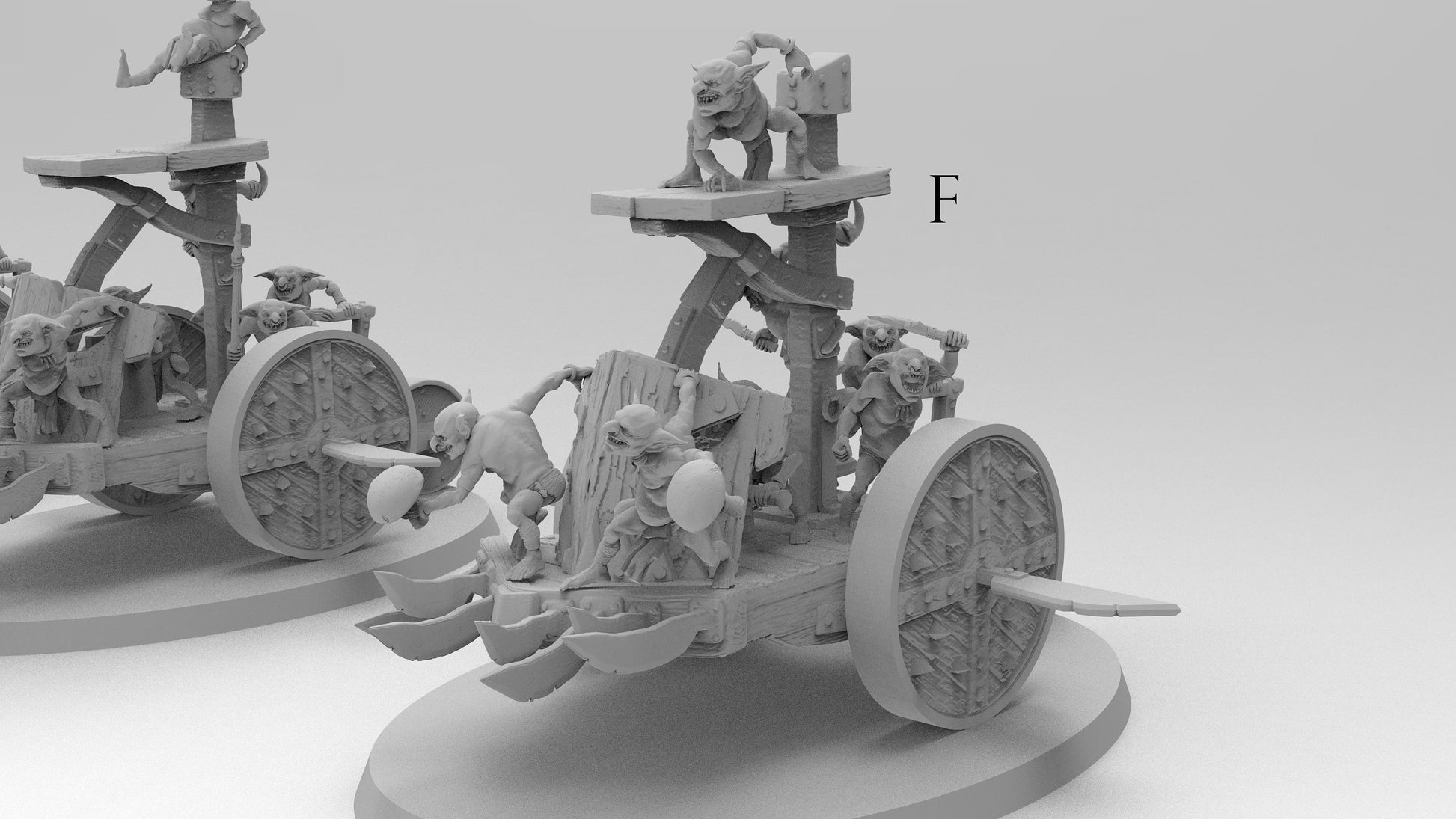 Sneezeler Battle Carts | 6 Variations | Goblins | Resin 3D Printed Miniatures | EmanG | Table Top Gaming | RPG | D&D | Pathfinder