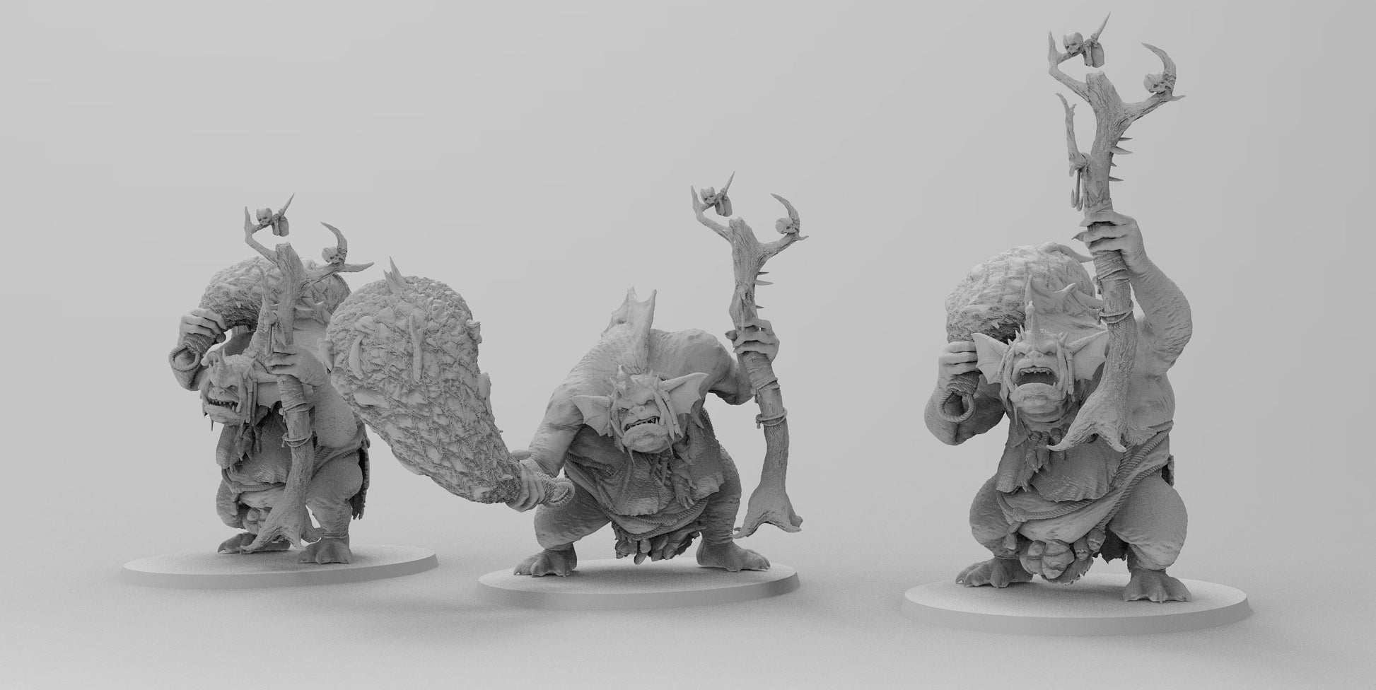 Female Aquatic Trolls | Gitz and Gobboz | Resin 3D Printed Miniatures | EmanG | Table Top Gaming | RPG | D&D | Pathfinder