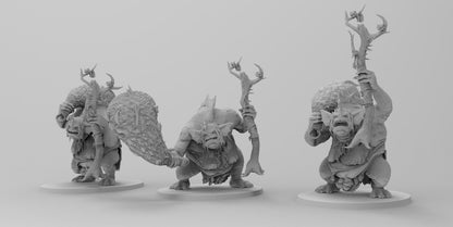 Female Aquatic Trolls | Gitz and Gobboz | Resin 3D Printed Miniatures | EmanG | Table Top Gaming | RPG | D&D | Pathfinder