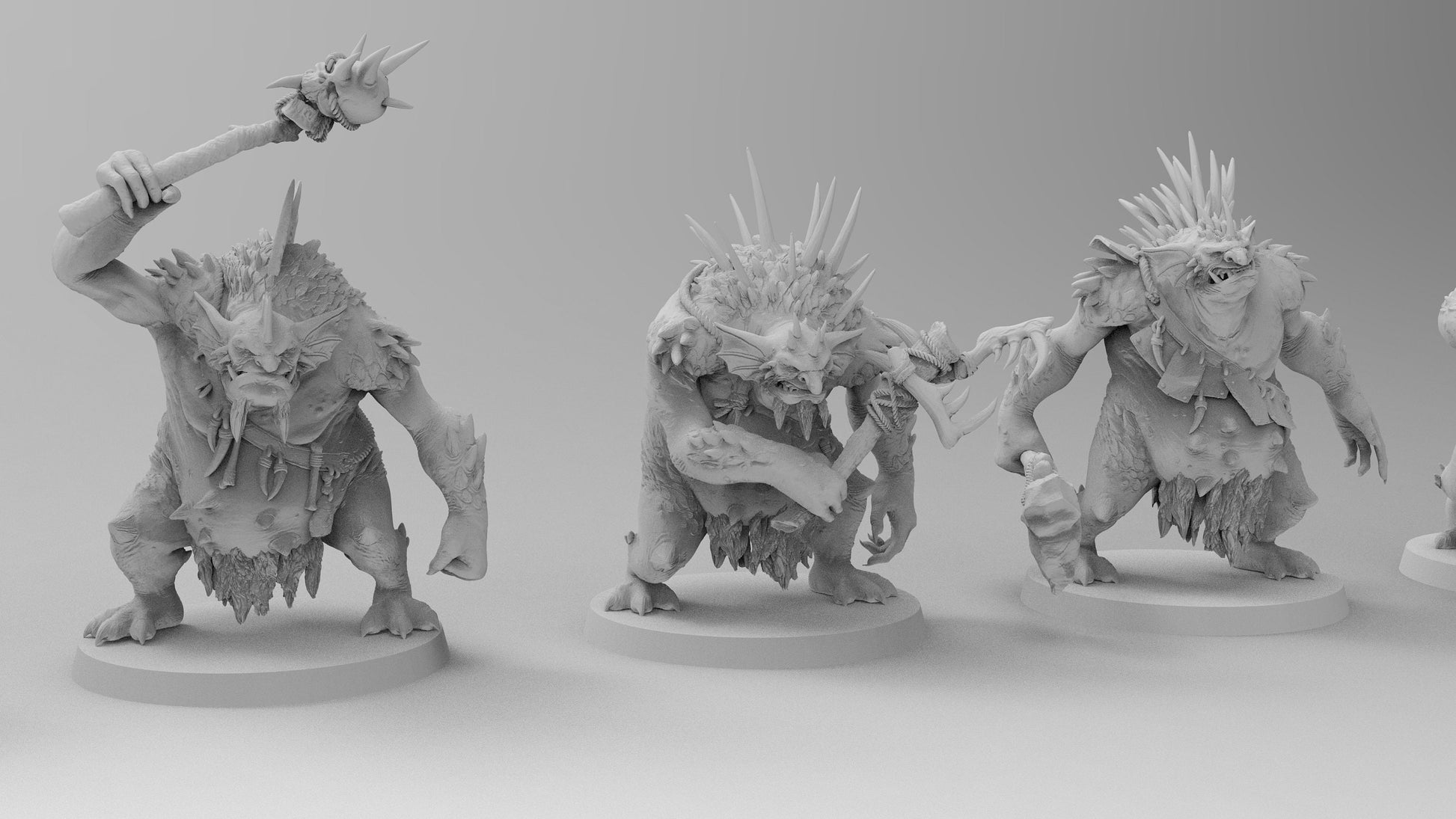 Aquatic Trolls | Many Poses | Gitz and Gobboz | Resin 3D Printed Miniatures | EmanG | Table Top Gaming | RPG | D&D | Pathfinder