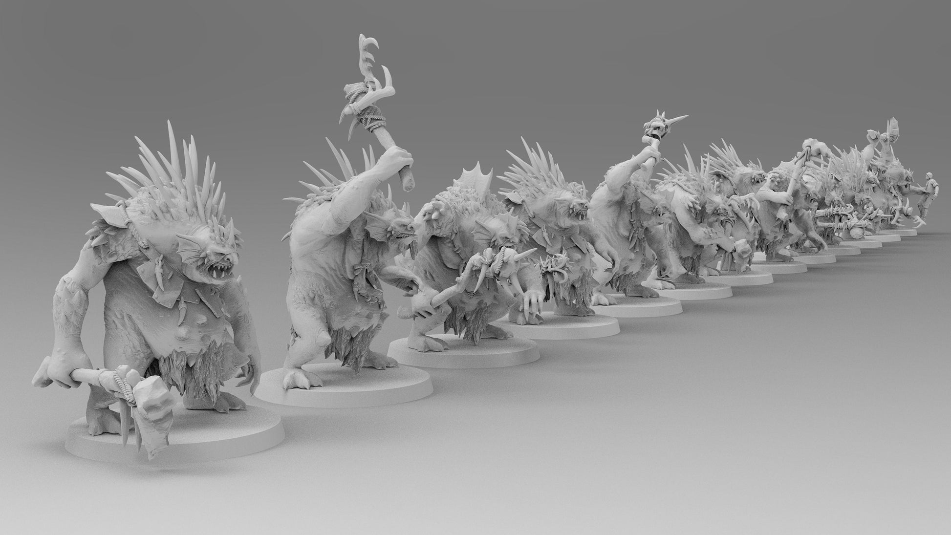 Aquatic Trolls | Many Poses | Gitz and Gobboz | Resin 3D Printed Miniatures | EmanG | Table Top Gaming | RPG | D&D | Pathfinder