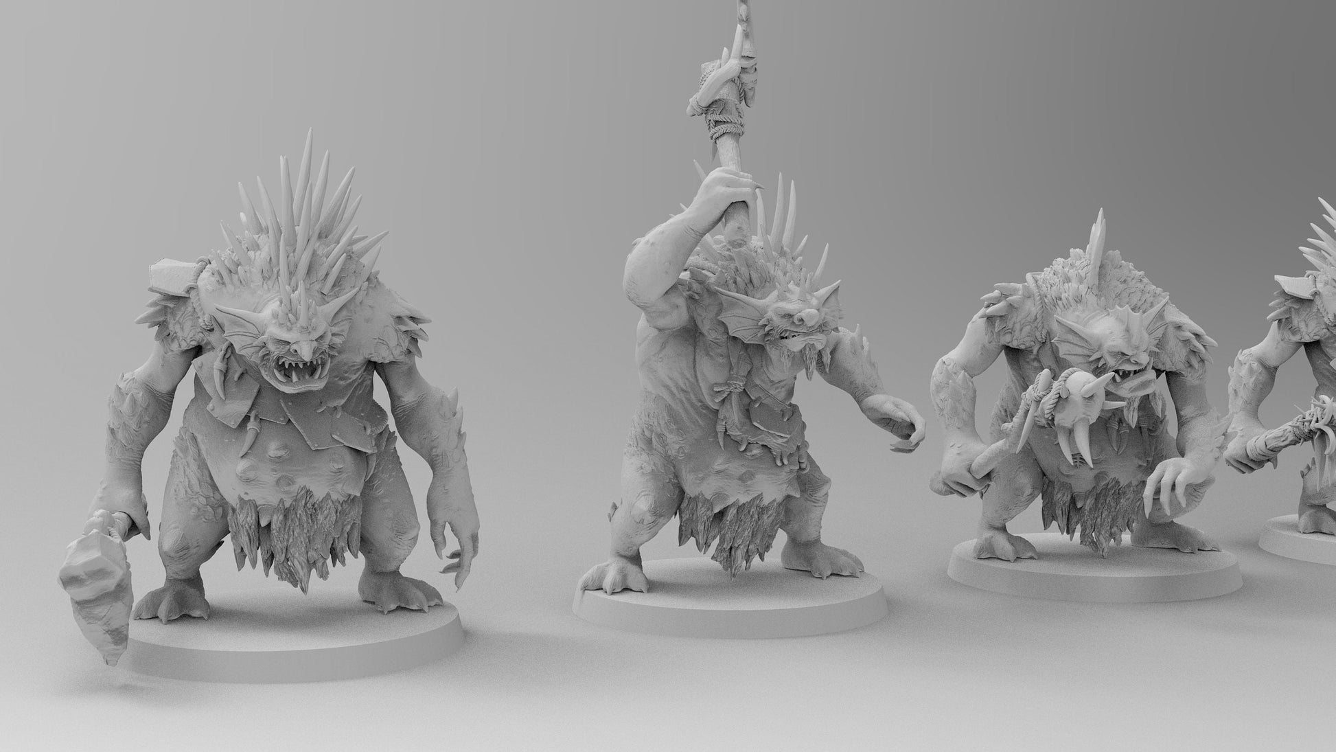 Aquatic Trolls | Many Poses | Gitz and Gobboz | Resin 3D Printed Miniatures | EmanG | Table Top Gaming | RPG | D&D | Pathfinder