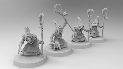 Night Shift Goblin Mage | Gitz and Gobboz | Resin 3D Printed Miniatures | EmanG | Table Top Gaming | RPG | D&D | Pathfinder