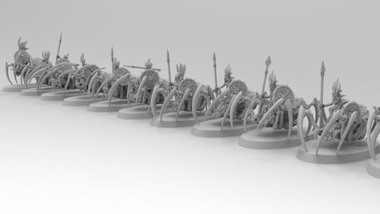 Goblin Spider Cavalry | Greenskins | Resin 3D Printed Miniatures | EmanG | Table Top Gaming | RPG | D&D | Pathfinder