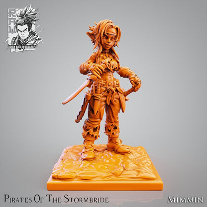 Goblin Sailor Mimmin | Pirates of the Stormbride | 28mm-120mm Scale | Resin 3D Printed Miniature | Ronin Arts Workshop
