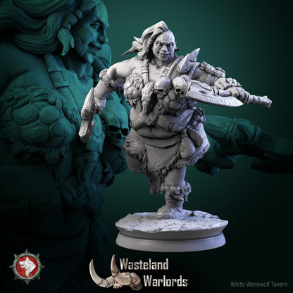 Thick Female Barbarians Set | Six Poses | Wasteland Warlords | Resin 3D Printed Miniature | White Werewolf Tavern