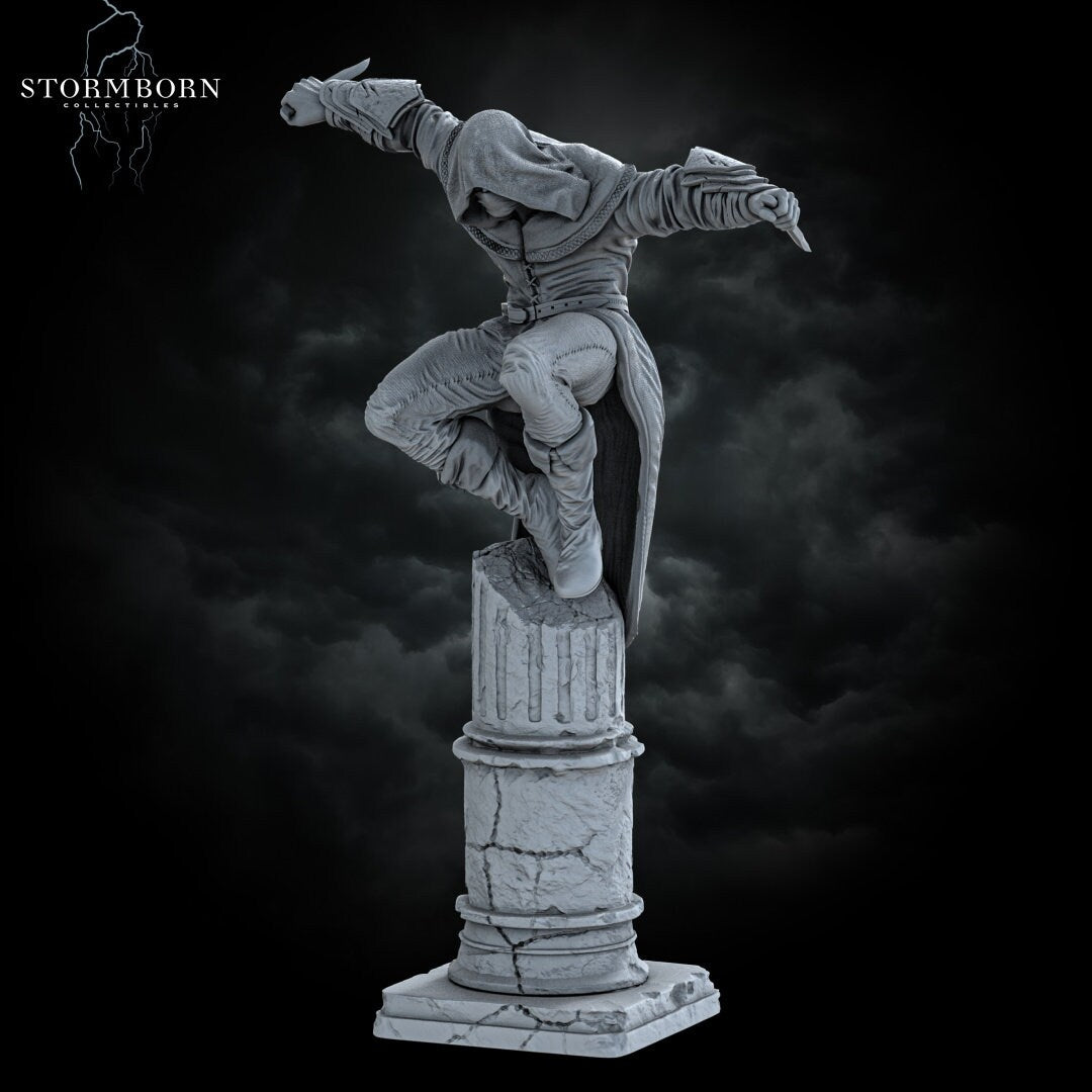 Corvus, The Shrouded Viper | 32mm - 120mm scale | Resin 3D Printed Miniature | RPG | DND | Stormborn Collectibles