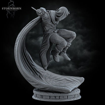 Corvus, The Shrouded Viper | 32mm - 120mm scale | Resin 3D Printed Miniature | RPG | DND | Stormborn Collectibles